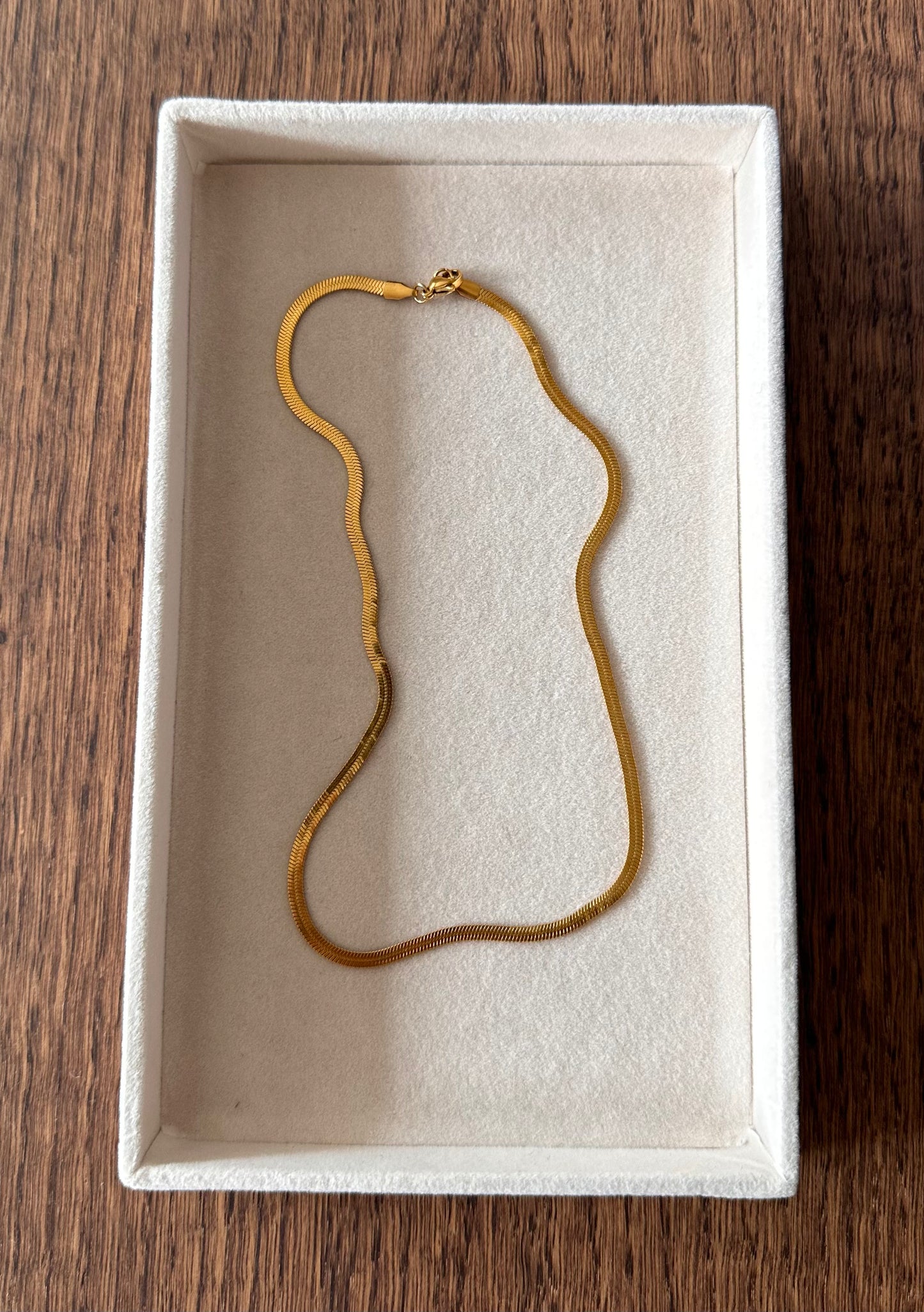 Snake Chain halsband Guld