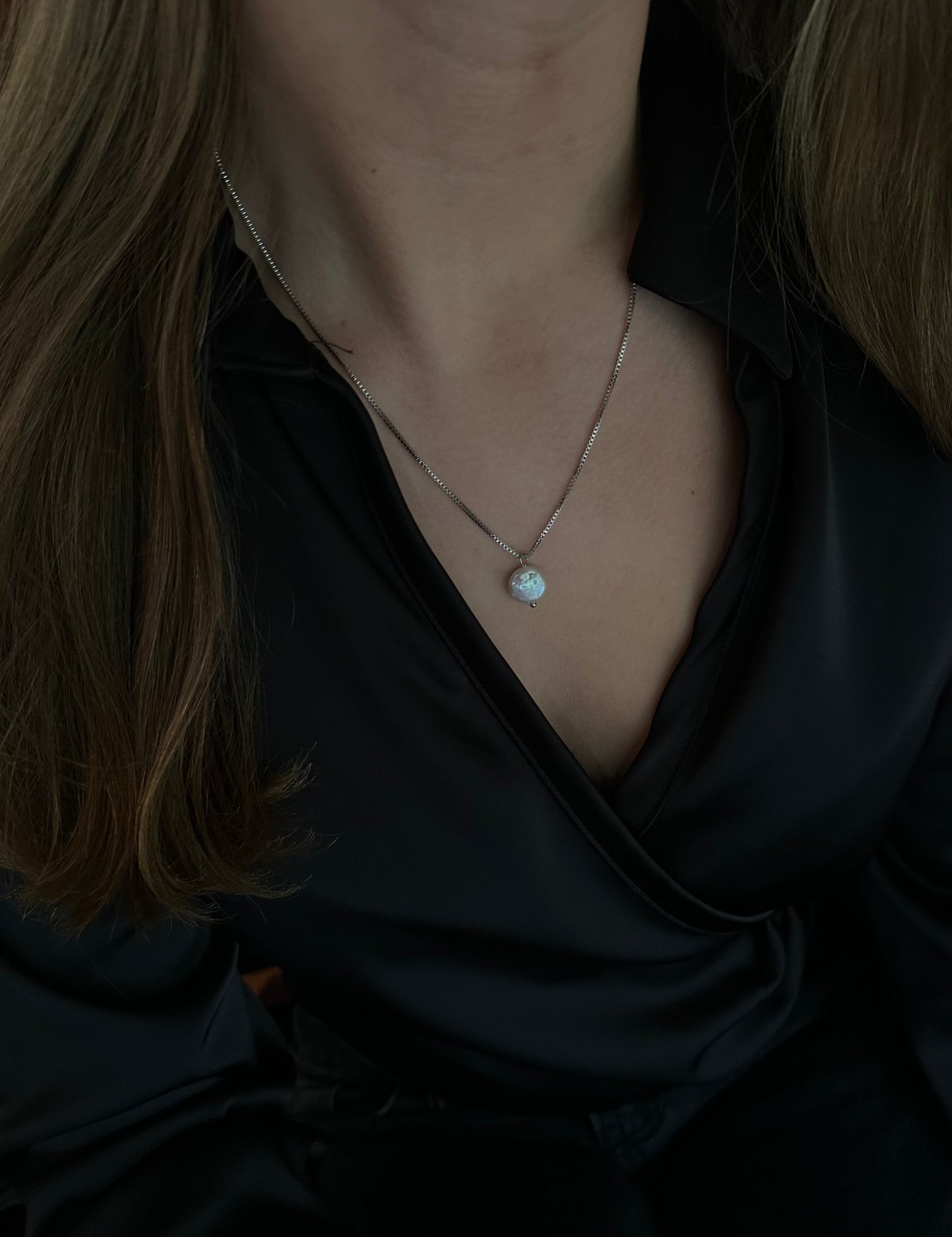 Faye halsband Silver
