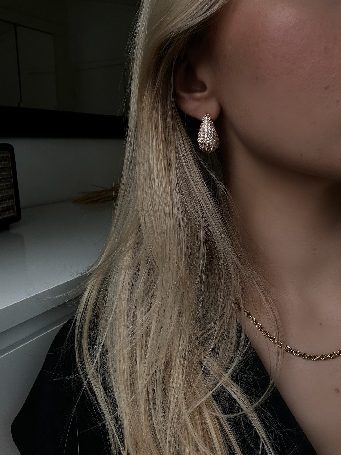 Sparkly Drop earrings
