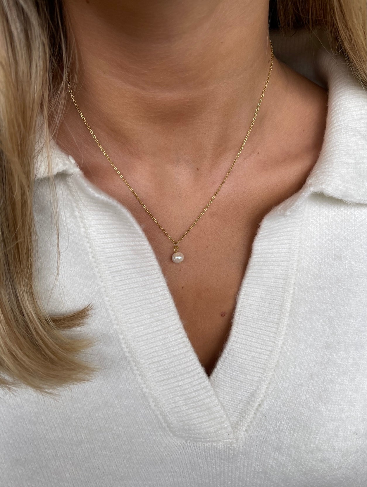 Maze necklace Gold