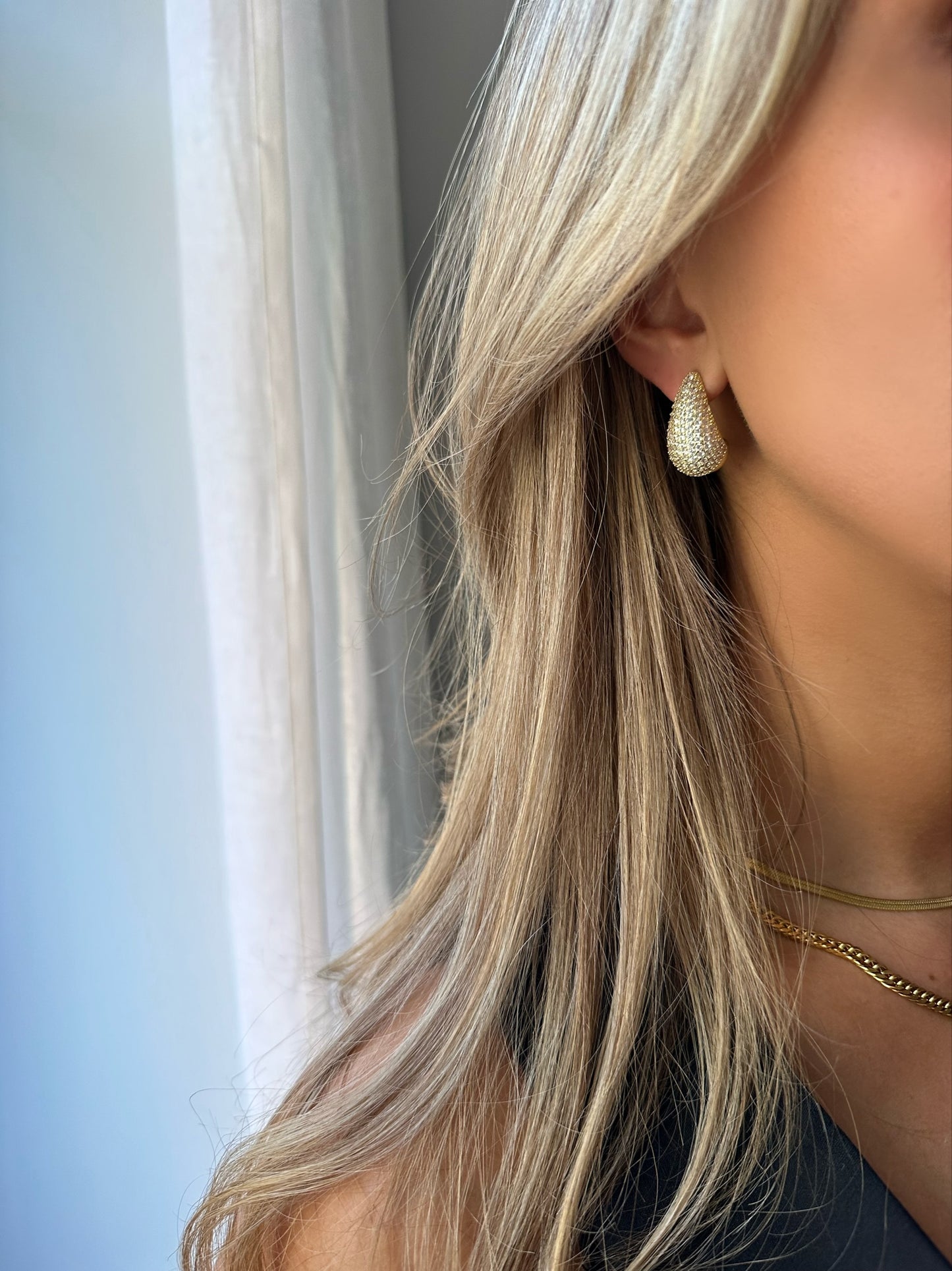 Sparkly Drop earrings